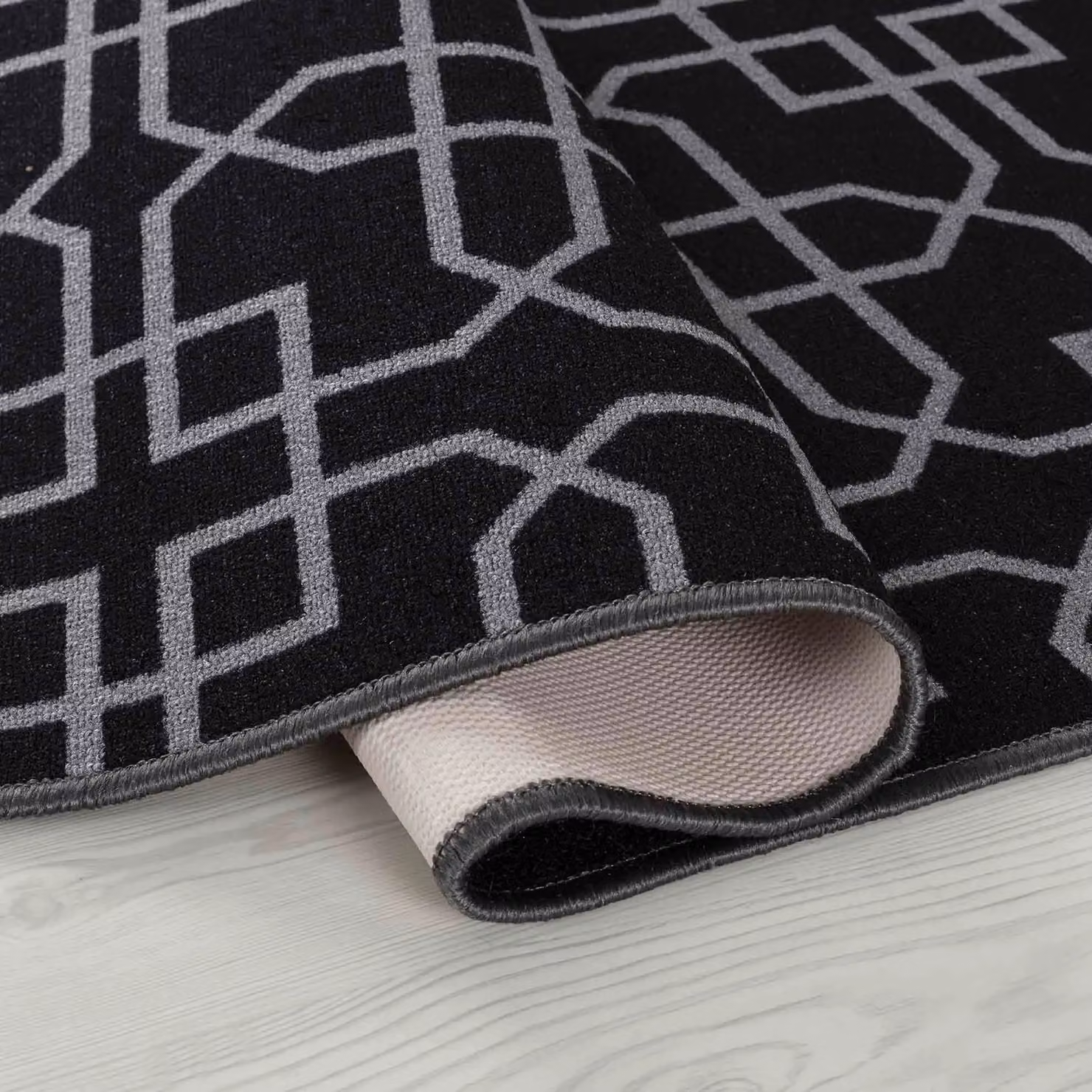 Desire Rugs Havana Cubed Trellis Non-Slip Washable Doormat, Black, W/D: 40 x 60 cm – 6