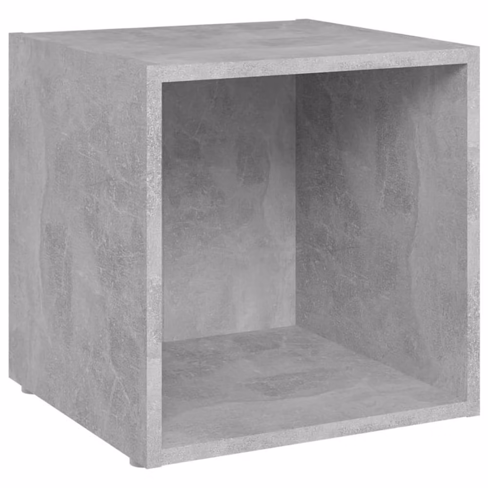 Berkfield Home Classic 8 Piece TV Cabinet Set in Concrete Grey Matt MDF – 4