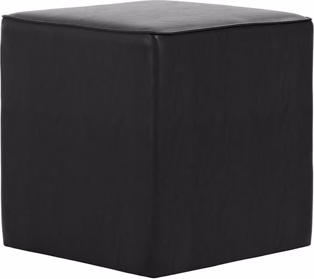 LPD Home Bronx Industrial Square Side Table in Black