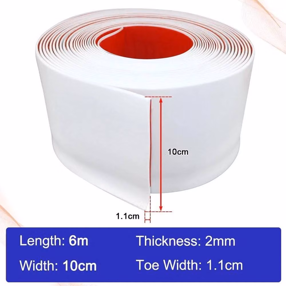 Kelvenix White Flexible Self-Adhesive PVC Skirting Board Trim – 2