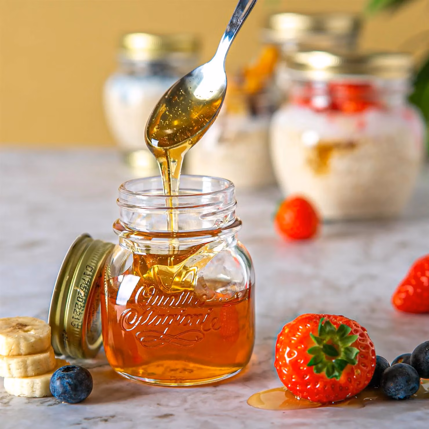 Bormioli Rocco Quattro Stagioni Glass Storage Jars, 150ml, Pack of 6, Clear – 2