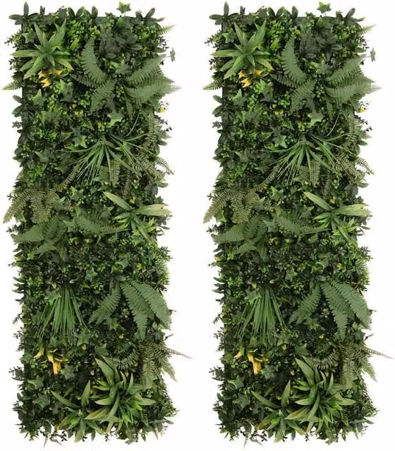 Monstershop Ayla Artificial Wall Tiles, 2 Pack, Green, W: 50 cm, H: 150 cm – 1