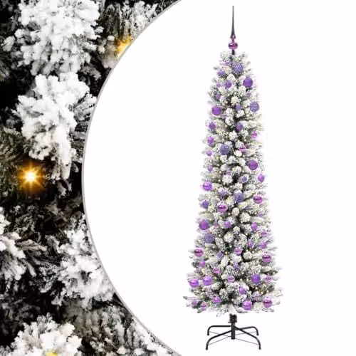 vidaXL Artificial White Christmas Tree, Height: 180 cm