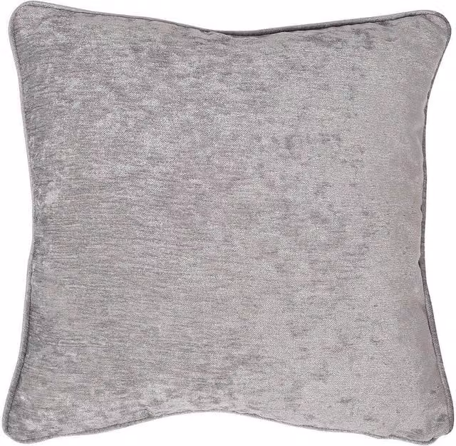 Curtina Textured Chenille Filled Square Cushion in Grey, 43 x 43 cm