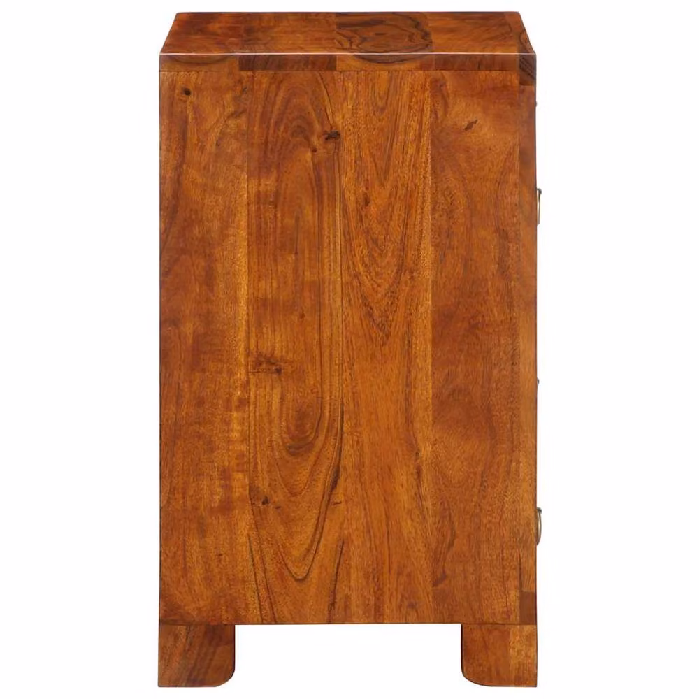 Berkfield Home Multicolour Acacia Solid Wood Sideboard W/D/H: 50 x 35 x 60 cm – 3