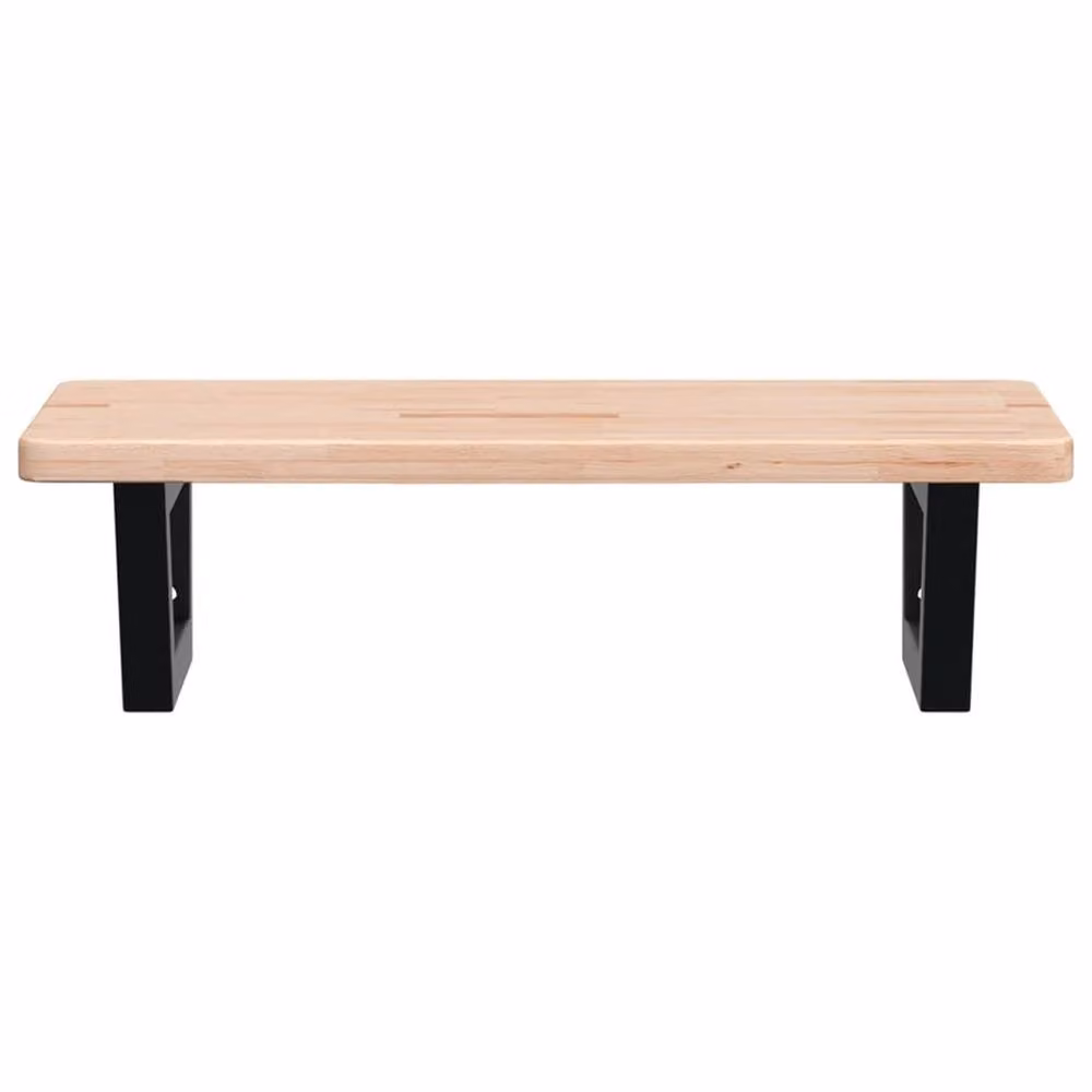 Berkfield Home Wall Mounted Basin Shelf in Brown Oak and Steel – 3