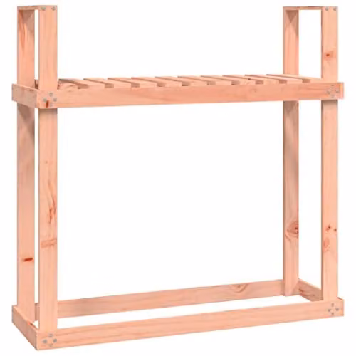 vidaXL Brown Solid Wood Douglas Firewood Rack, W/D/H: 110 x 35 x 108.5 cm