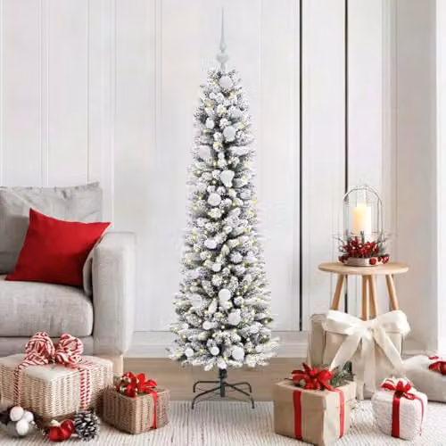 vidaXL Artificial White Christmas Tree, Height: 150 cm – 2