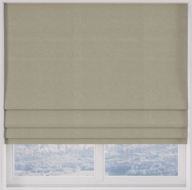 Terrys Modena Recycled Made to Measure Blackout Roman Blind in Mist