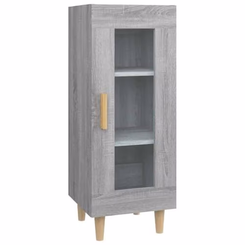 vidaXL Grey Sonoma Sideboard in Engineered Wood W/D/H: 34.5 x 34.5 x 90 cm – 1