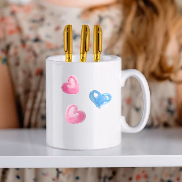 Rewind DIY Colour Your Own Ceramic Mug Kit - White
