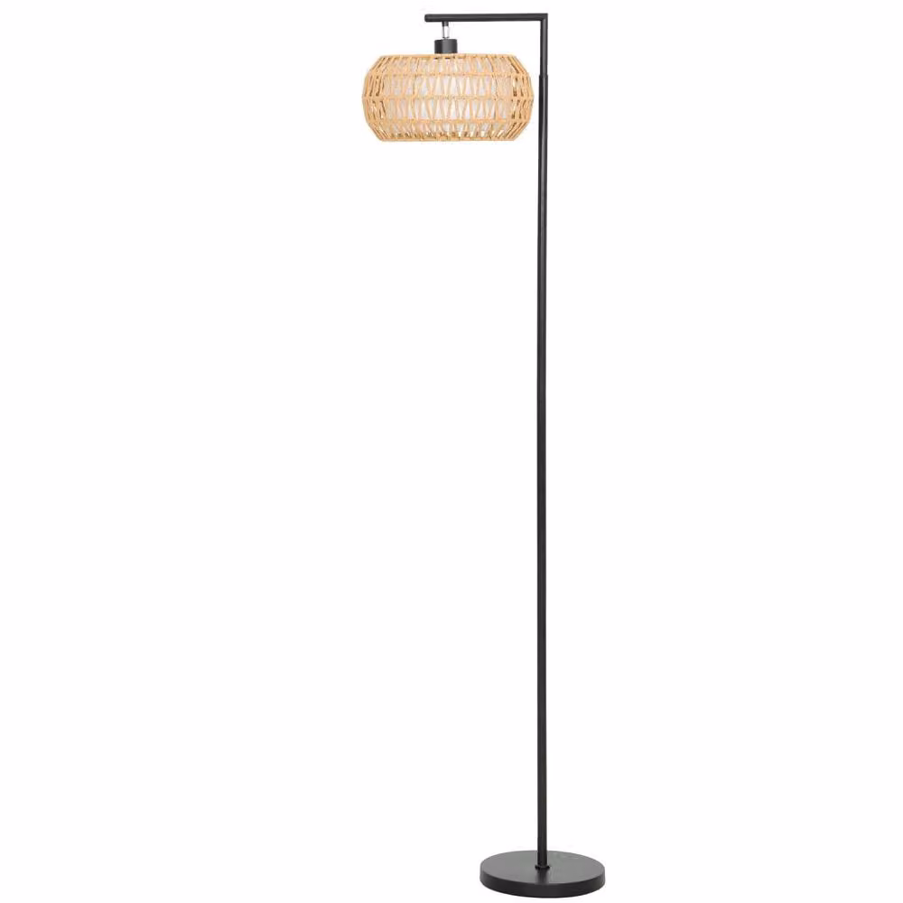 Wyld Haus Modi Black Boho Dimmable LED Floor Lamp with Remote Control and Timer, H 170 cm x W 33 cm x D 33 cm – 2