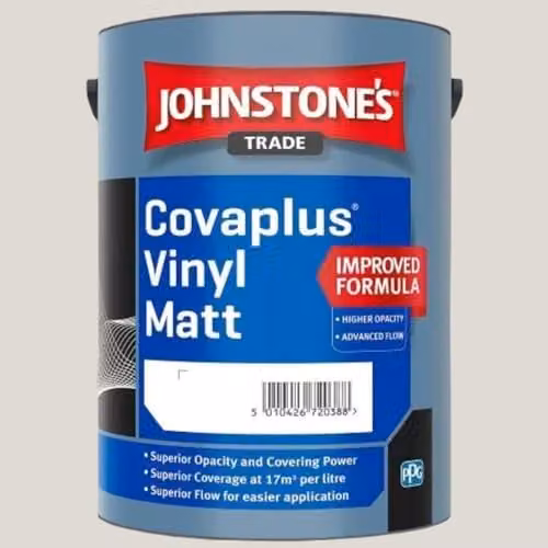 Johnstones Covaplus Matt Dispersion Paint in Champagne Creme Beige, 5 l – 2