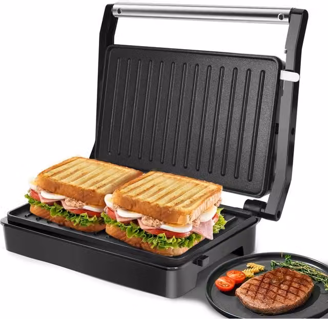 Aigostar Panini Press Maker in Red