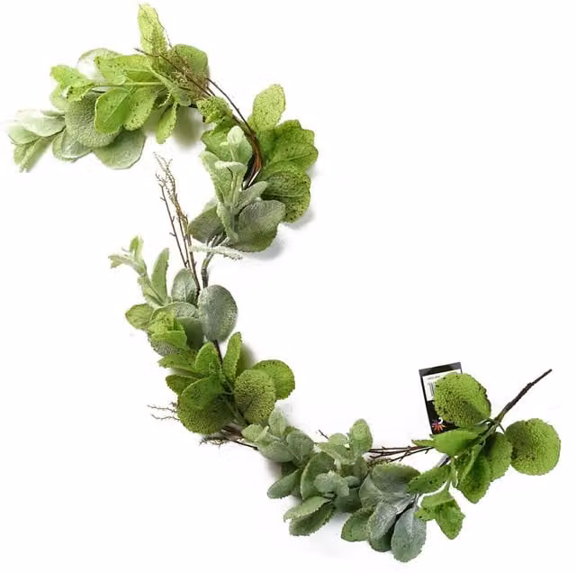 Leaf Green Artificial Hanging Trailing Mint Garland Plant