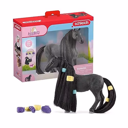 Schleich Horse Club Sofia's Beauties Criollo Definitivo Mare Figurine Playset, 14-Piece Multicolour Toy Set with Brushable Hair and Grooming Accessories – 1