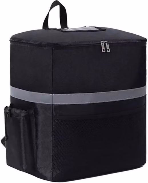 FLAVORA 35L Extra Large Insulated Food Delivery Bag in Black – 1