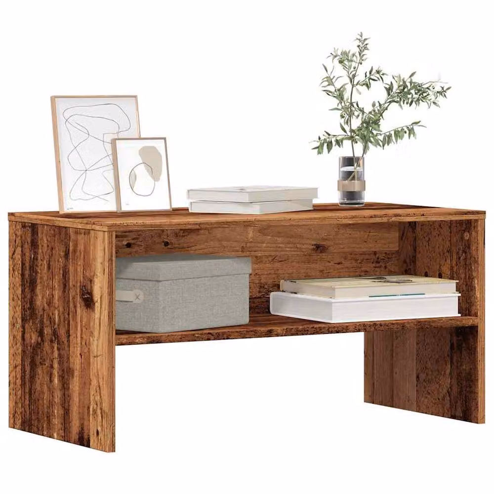 Berkfield Home Rustic Old Wood TV Cabinet in Brown, W/D/H: 80 x 40 x 40 cm – 3