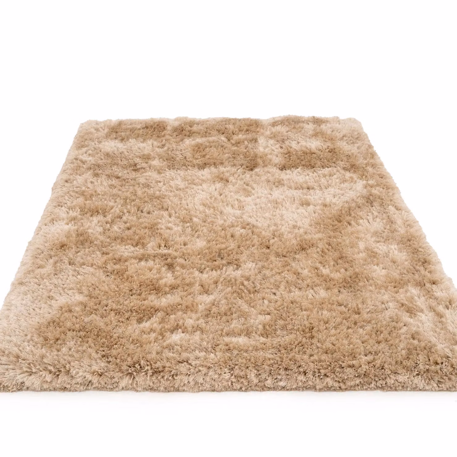Kukoon Beige Soft Shaggy Fluffy Living Area Rug, W/D/H: 170 x 120 x 1 cm – 2