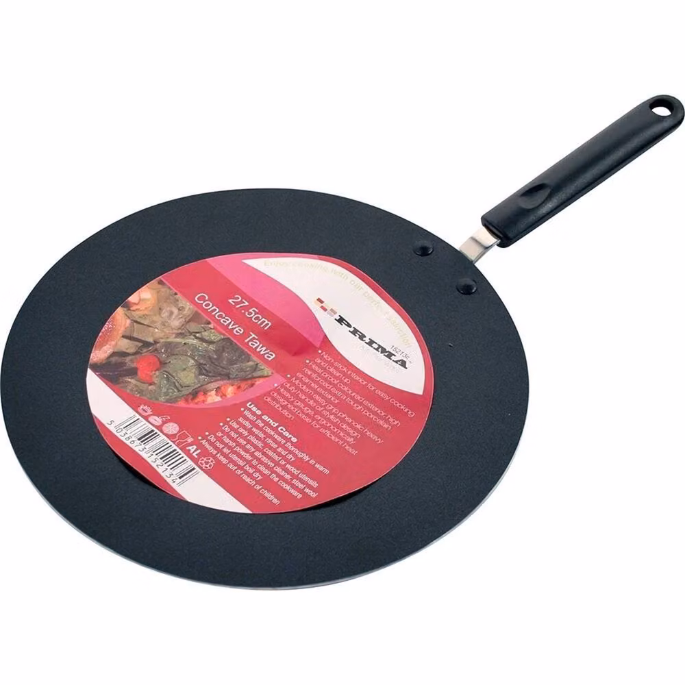 Nordara Non-Stick Crepe Pan for Roti, Naan and Pancakes, Black, Diameter: 27.5 cm – 2