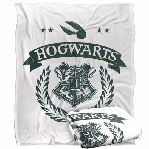 LOGOVISION Harry Potter Quidditch School Test Super Soft Fleece Throw Blanket, Multicolour, W: 127 cm, H: 152.4 cm