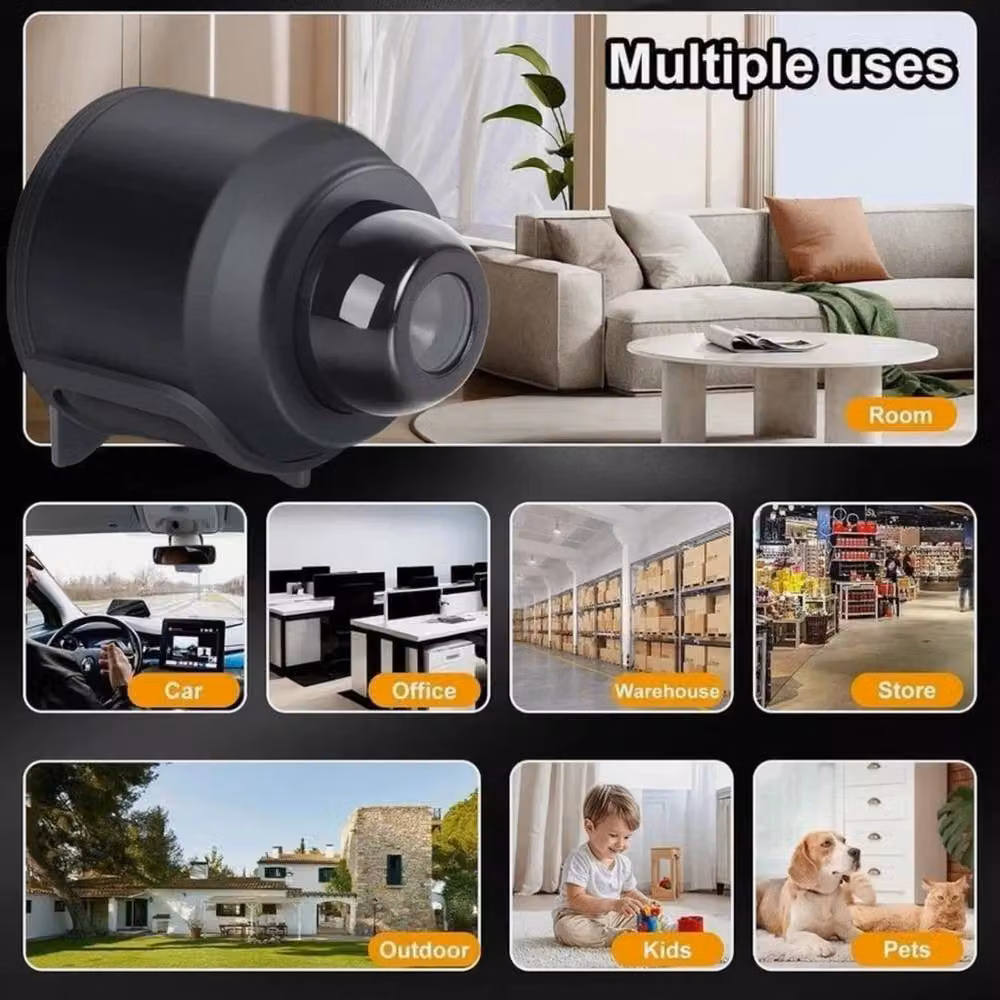 KORVIXA Home Wireless WiFi Smart Security Camera in Black – 3