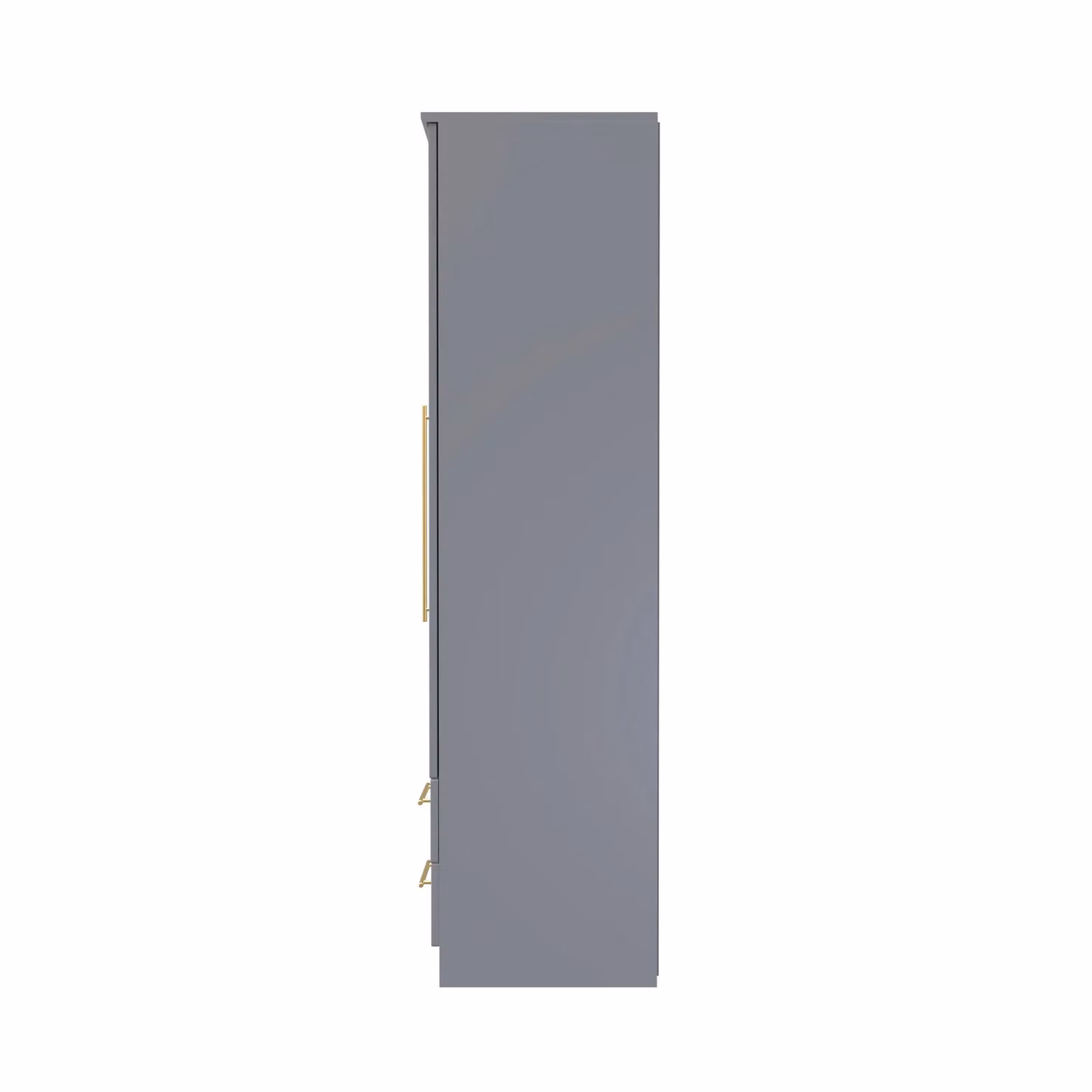 2 U Helmsley Ready Assembled Tall Triple Wardrobe with Mirror and 2 Drawers in Dark Grey – 2