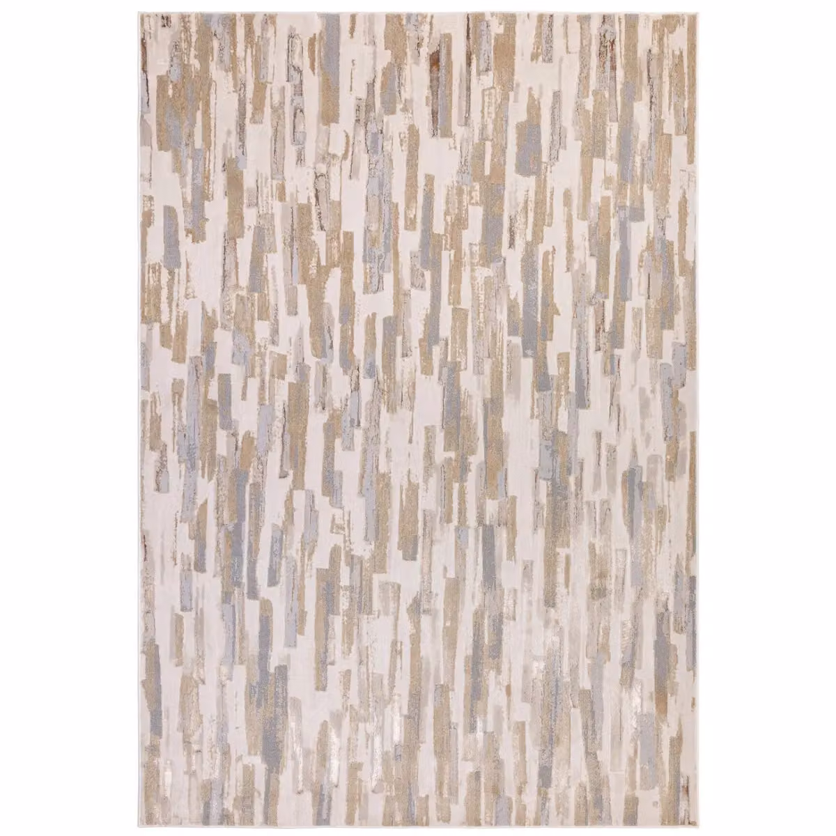 The Rug Shop UK Modern Abstract Area Rug in Medium Beige, Polyester and Polypropylene, W: 200 cm, D: 290 cm – 3