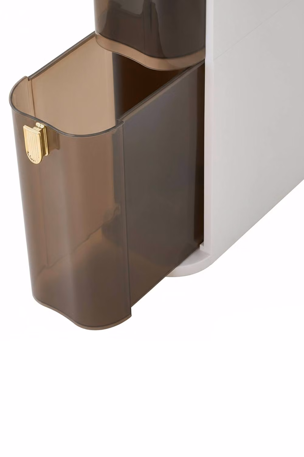 Garden Sanctuary White Plastic Tall Narrow Storage Cabinet with Internal Drawers and Shelves – 6