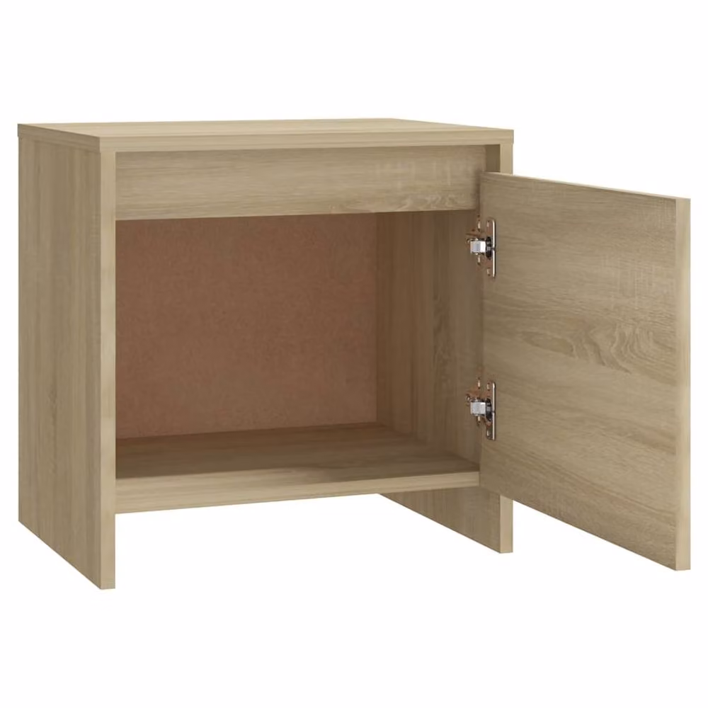 Berkfield Home Bedside Cabinet in Sonoma Oak Beige, W: 45 cm, D: 34 cm, H: 44.5 cm – 3