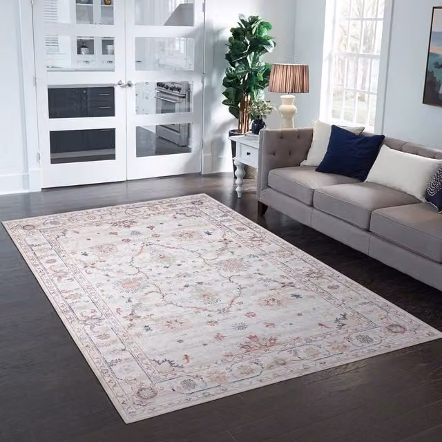 Woohoo Furniture Atlanta Chenille Runner in Beige and Multicolour