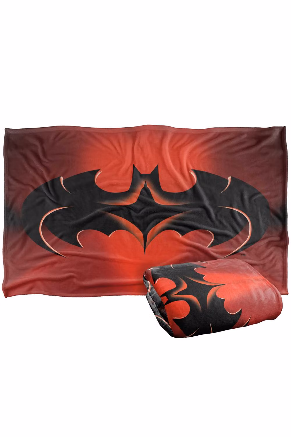 Warner Bros. Batman and Robin Logo Super Soft Fluffy Polyester Throw Blanket, Multicolour, Large – 2