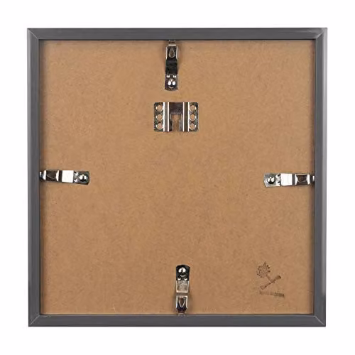 Nicola Spring 3D Shadow Box Photo Frames, Grey, Pack of 5, W/D/H: 25 x 25 x 25.4 cm – 2