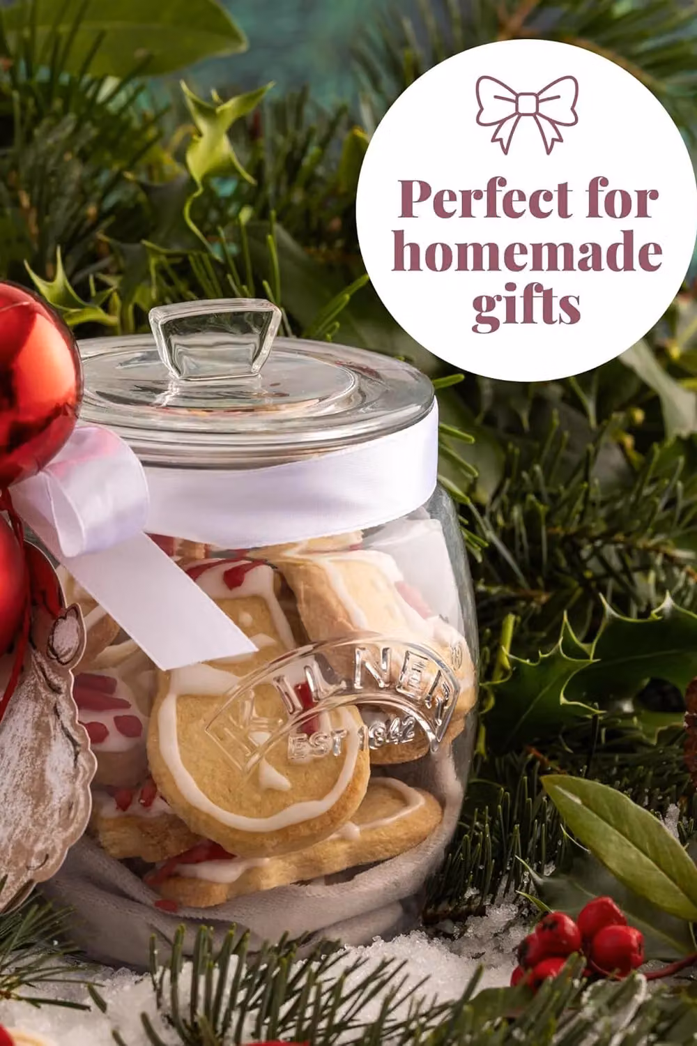 Kilner Set of 3 Airtight and Leakproof Glass Jars with Universal Push-Top Lids, 0.85 l, Transparent – 3