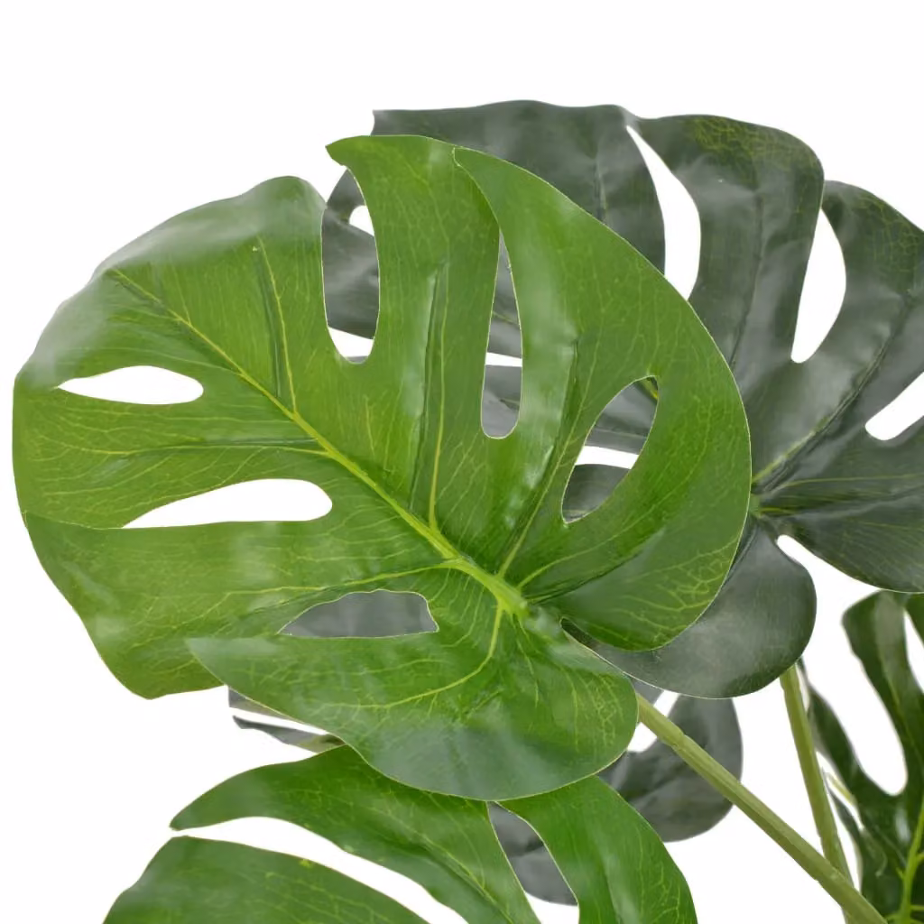 Berkfield Home Artificial Monstera Potted Plant in Green, Height: 100 cm – 2