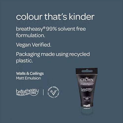 Crown Walls & Ceilings Forest Green Matt Paint Tester Sample 40ml – 2