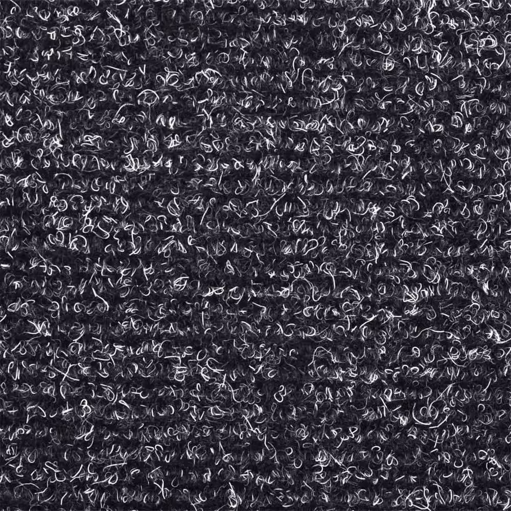 Berkfield Home Self-adhesive Needle Punch Stair Mats, 10 Pieces, Dark Grey, W: 65 cm, D: 21 cm, H: 4 cm – 5