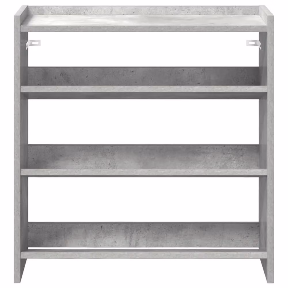 Berkfield Home Shoe Rack in Concrete Grey, W/D/H: 60 x 25 x 62 cm – 4