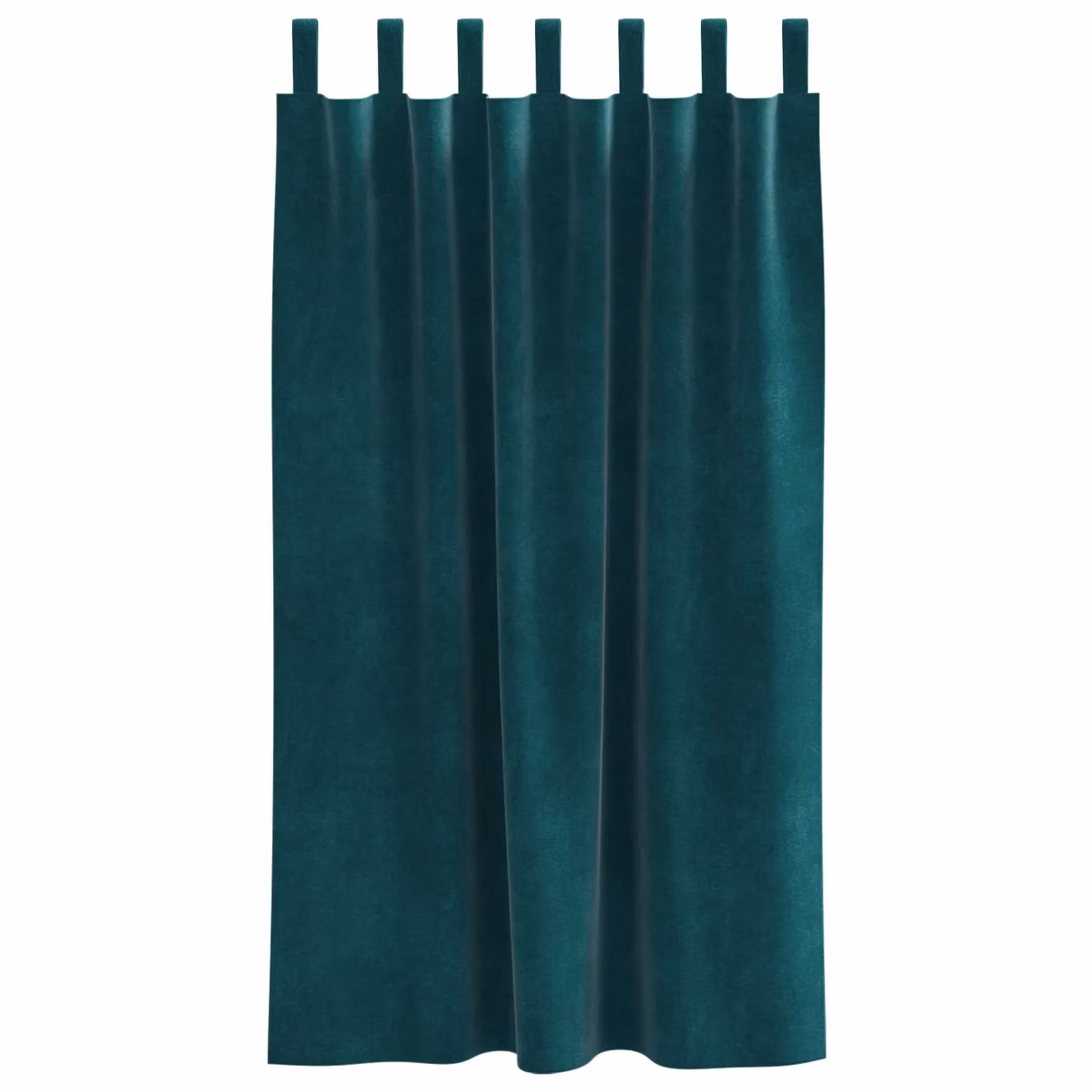 Berkfield Home Dark Green Velvet Blackout Curtains with Hanging Loops, 2 Pack, W: 140 cm, H: 175 cm – 3