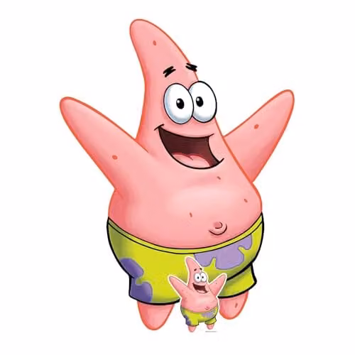 Star Cutouts SC4608 Patrick Star Pink Cardboard Standee, Height: 123 cm – 1