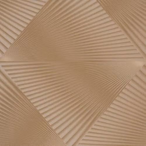 Erismann Geometric Abstract Vinyl Wallpaper in Gold and Brown with Satin Gloss Finish
