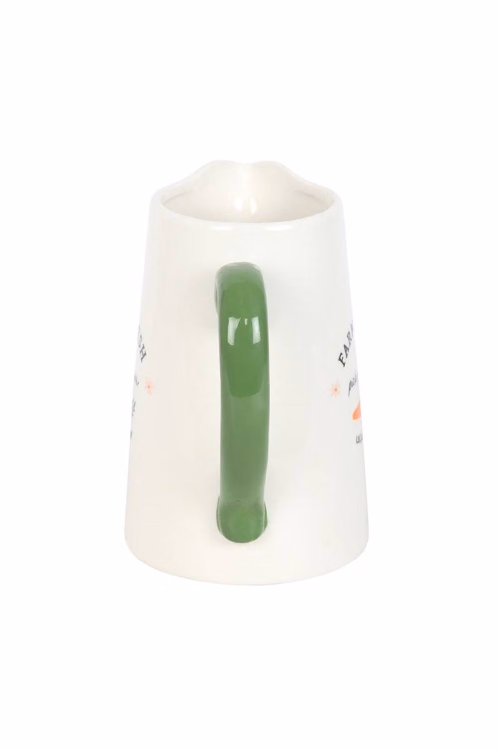 KDMD Farm Fresh Carrot Patch Ceramic Flower Jug in White – 2
