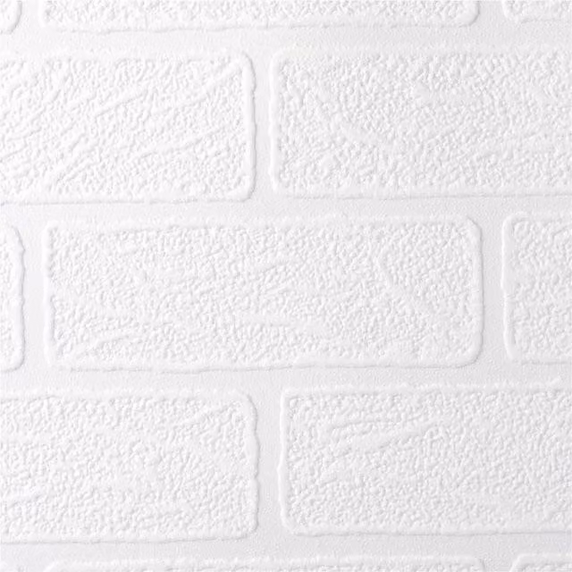 Superfresco Paintable White Brick Effect Vinyl Wallpaper W/H: 52 cm x 1000 cm – 1