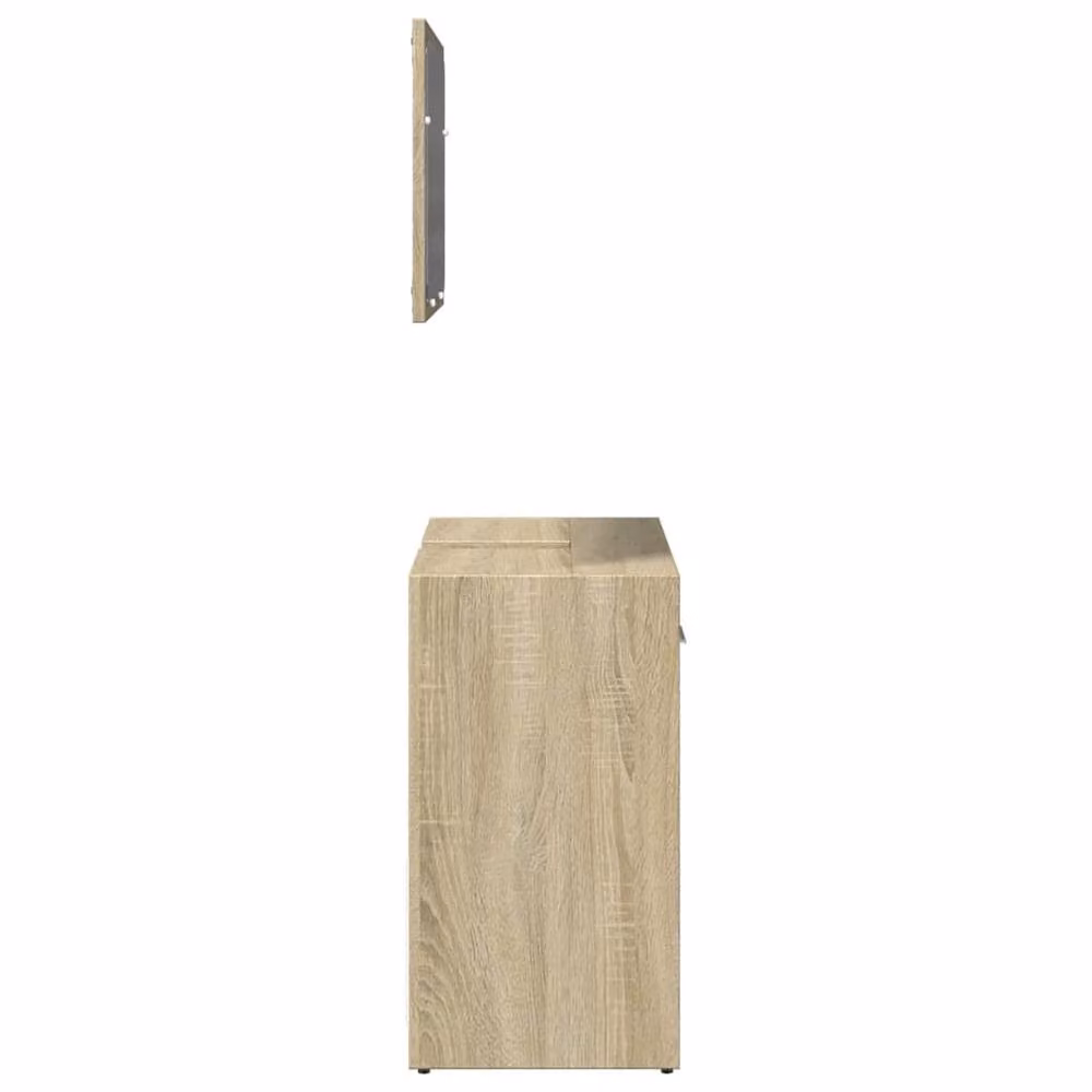 Berkfield Home 2 Piece Modern Bathroom Furniture Set in Sonoma Oak Light Brown – 2
