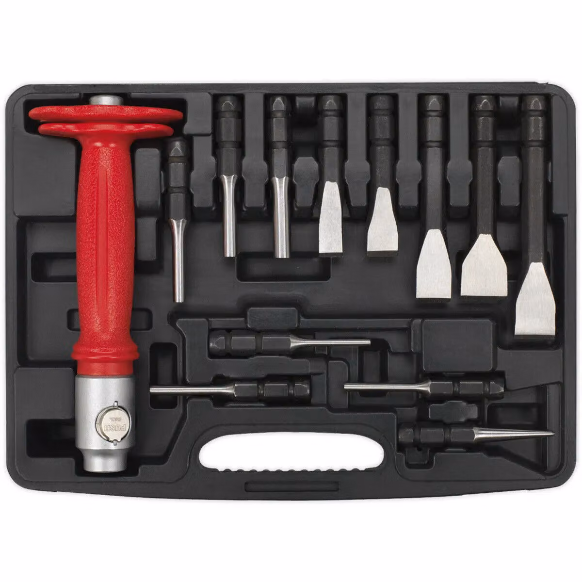 Loops 13 Piece Interchangeable Punch and Chisel Set in Multicolour with Storage Case – 4