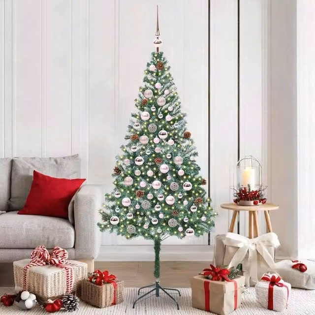 Berkfield Home Artificial Christmas Tree with Stand, Green, Height: 180 cm