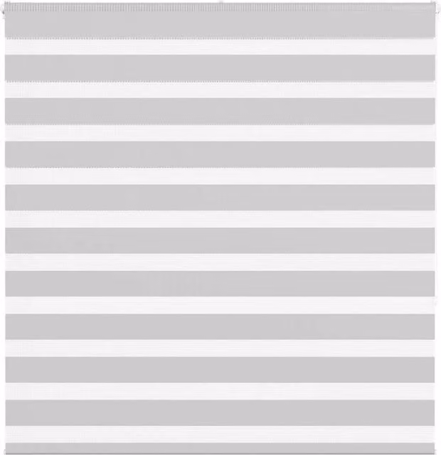 Berkfield Home Zebra Blind in Light Grey, W: 150 cm, H: 150 cm