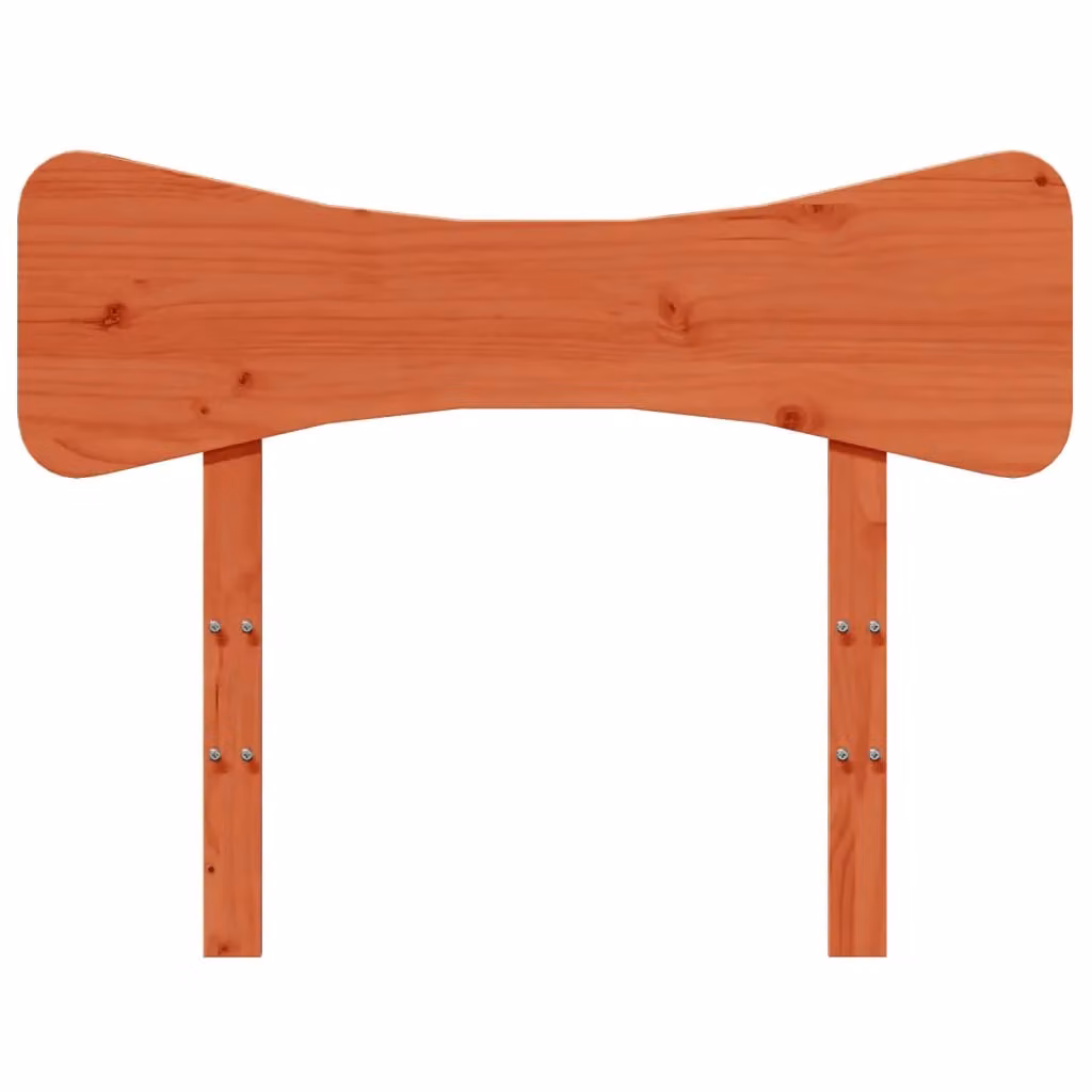 Berkfield Home Rustic Solid Wood Pine Headboard in Wax Brown, Width: 100 cm – 3