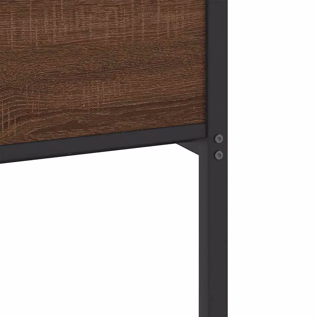 Berkfield Home Bed Frame in Brown Oak, W/D/H: 80 x 200 cm – 6