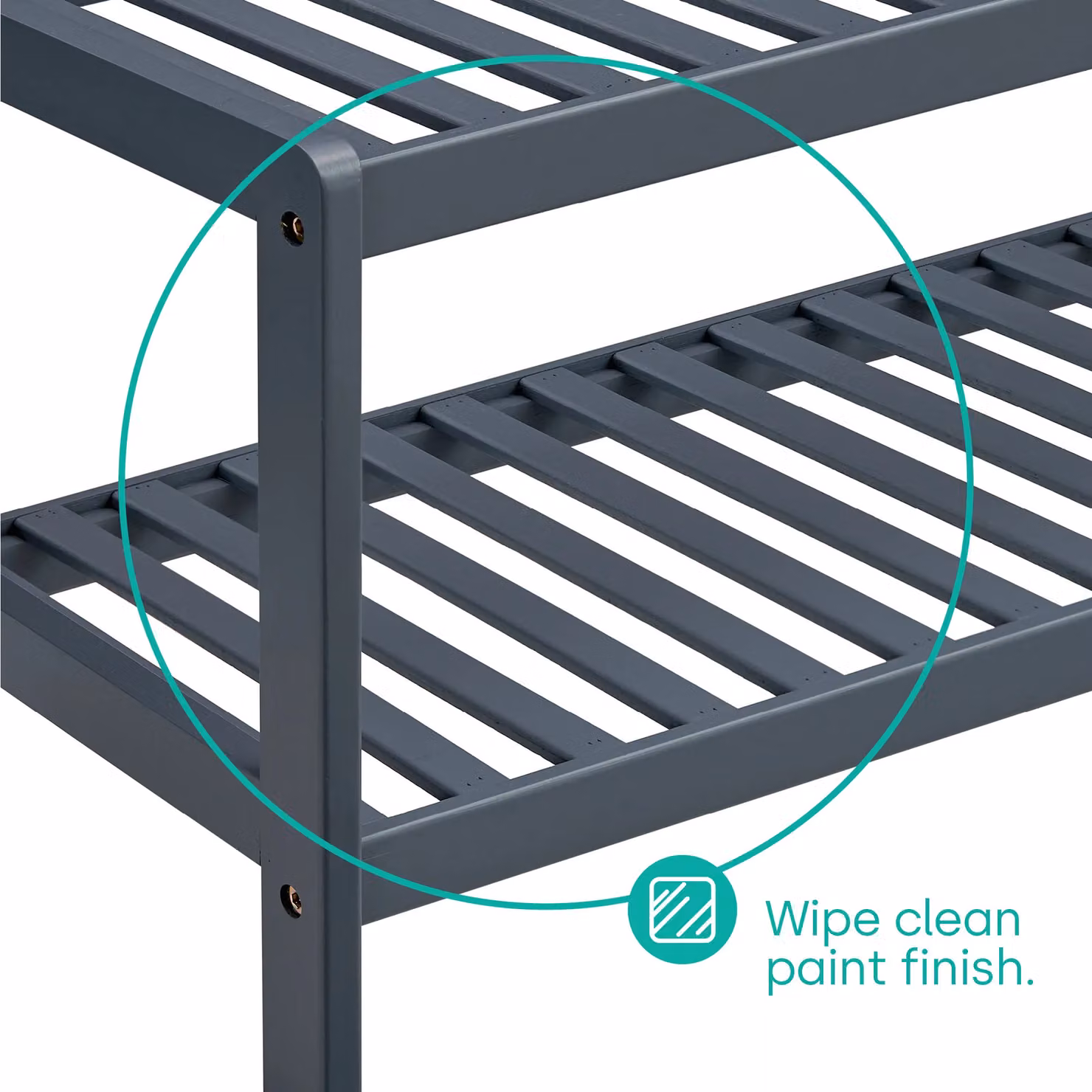 LIVIVO Grey Bamboo 2-Tier Shoe Rack Storage Bench – 4